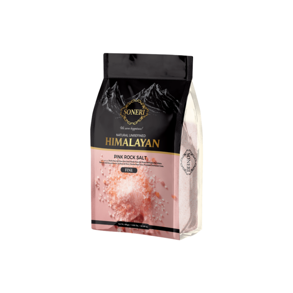 Himalayan Pink Rock Salt 400gm Fine pouch