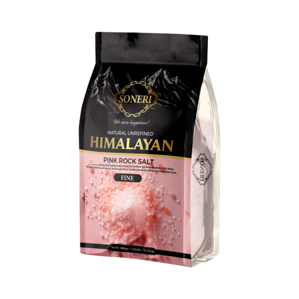 Himalayan Pink Rock Salt 1kg Fine pouch